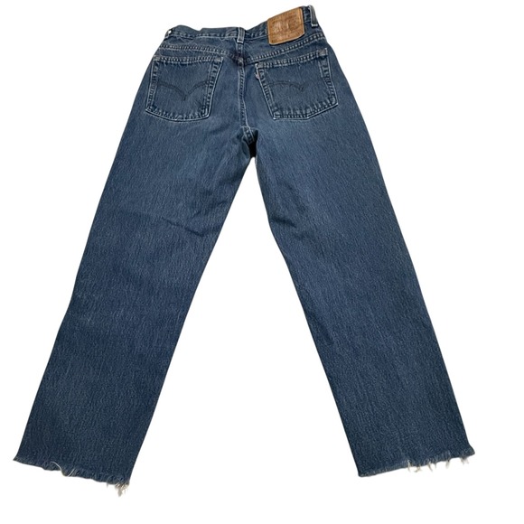 Vintage Levis 512 Jeans Womens 12 Regular‎ Slim Fit Straight Leg Distressed 90s - Picture 2 of 5